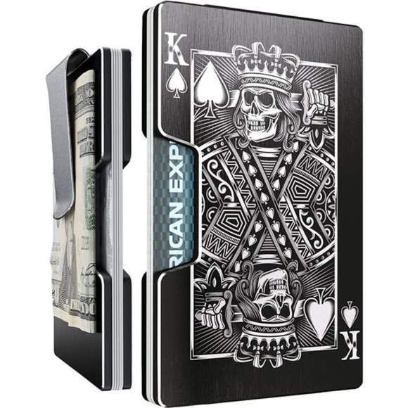 The Blade Minimalist Aluminum Wallet, RFID Blocking Card Holder and Money Clip - Picture 1 of 6